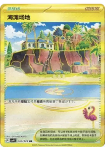 Beach Court 165/129 CSV4C card, large